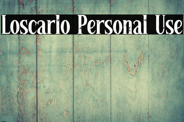 Loscarlo Personal Use Example 2