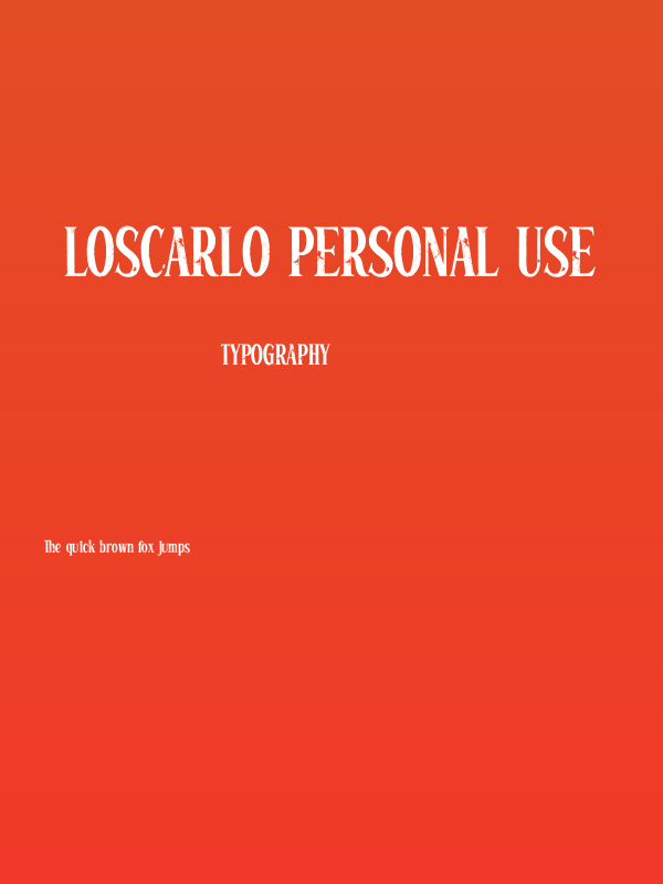Loscarlo Personal Use Poster