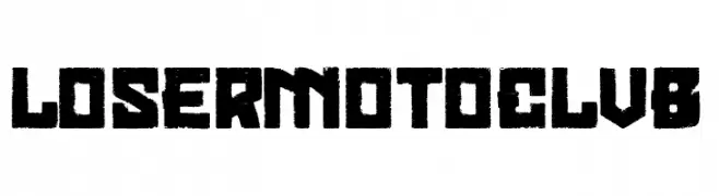 Loser Moto Club  Frei Schriftart Herunterladen