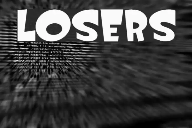 Losers Font examples