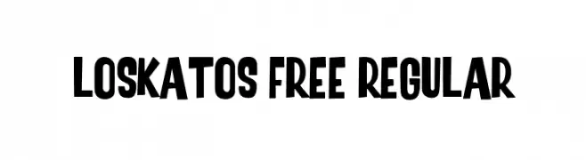 Loskatos Free Regular  Frei Schriftart Herunterladen