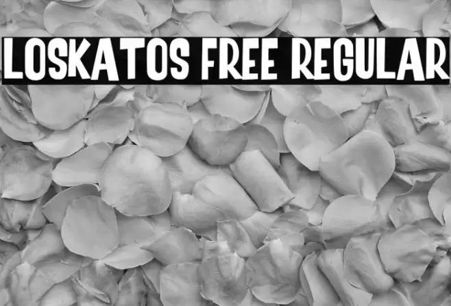 Loskatos Free Regular Font examples