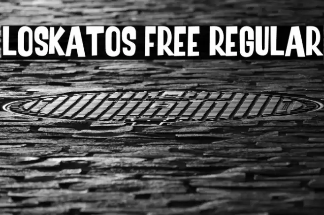 Loskatos Free Regular Font examples