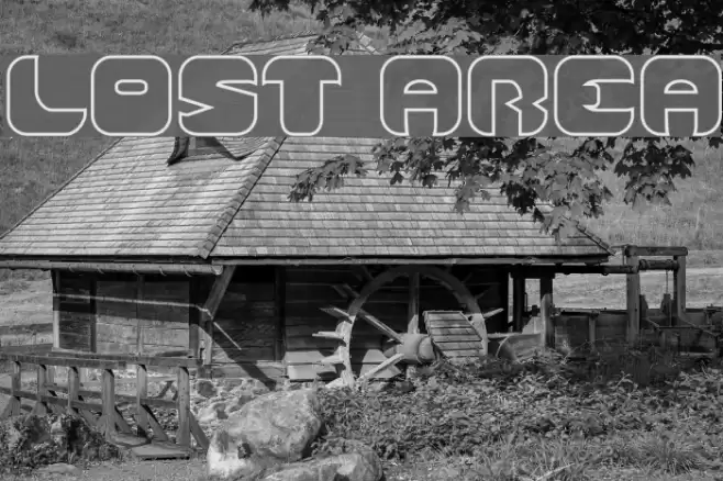 Lost Area Font examples