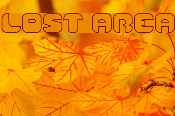 Lost Area Font examples