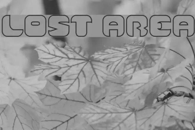 Lost Area Font examples