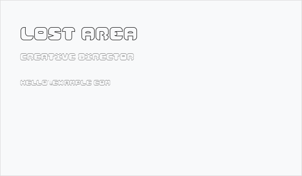 Lost Area Business Card