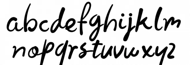 Lost Dolly Schriftart Kleinbuchstaben
