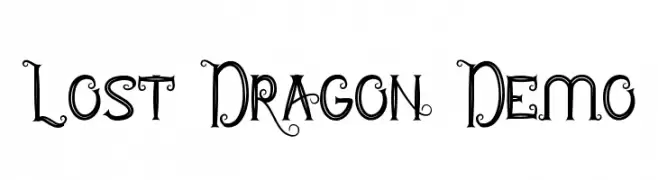 Lost Dragon Demo  नि: शुल्क फ़ॉन्ट्स डाउनलोड