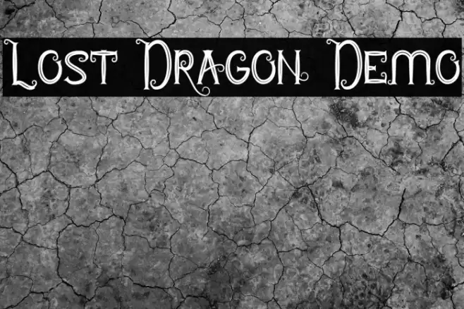 Lost Dragon Demo Schriftart examples