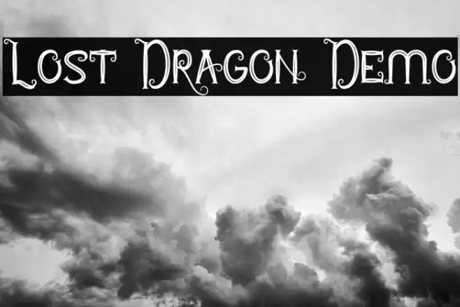 Lost Dragon Demo Schriftart examples