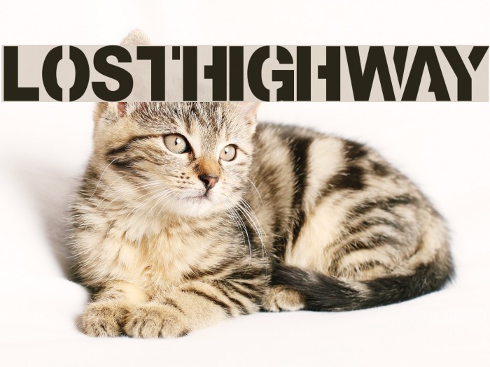 Lost-Highway Font examples