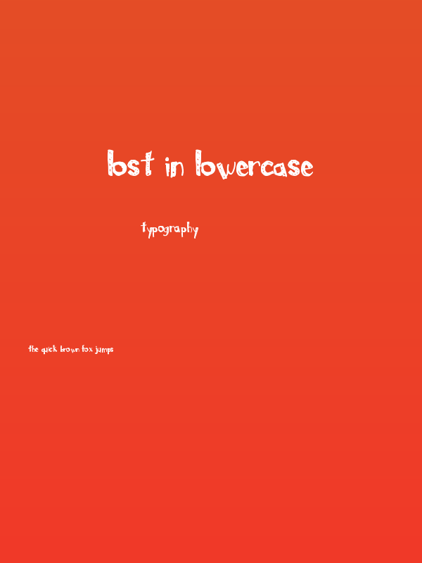 Lost In Lowercase Poster