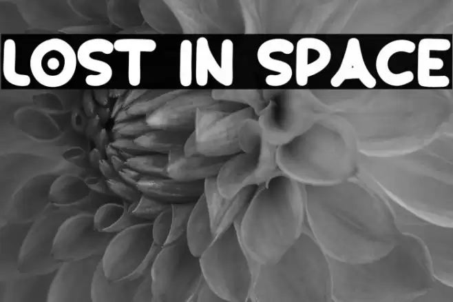Lost In Space Font examples