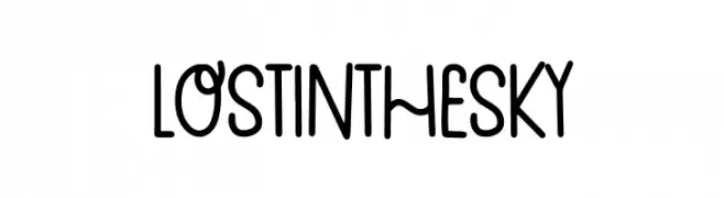 Lost In The Sky  font caratteri gratis