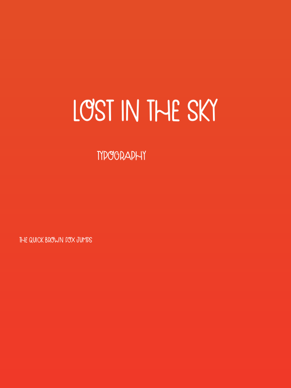 Lost In The Sky Poster
