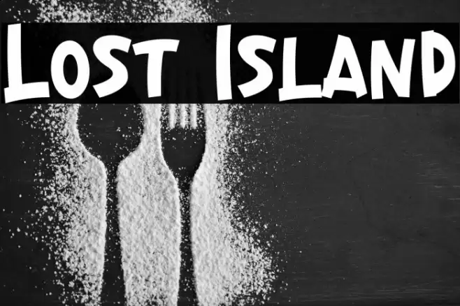 Lost Island Font examples