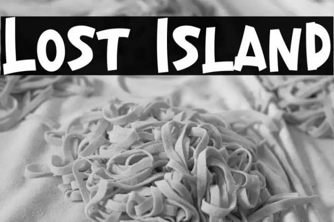 Lost Island Font examples