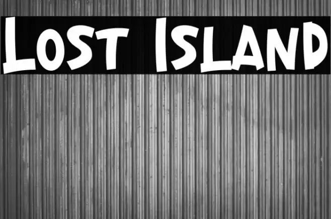 Lost Island Font examples