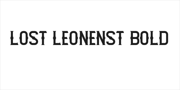 Lost Leonenst Bold Logo