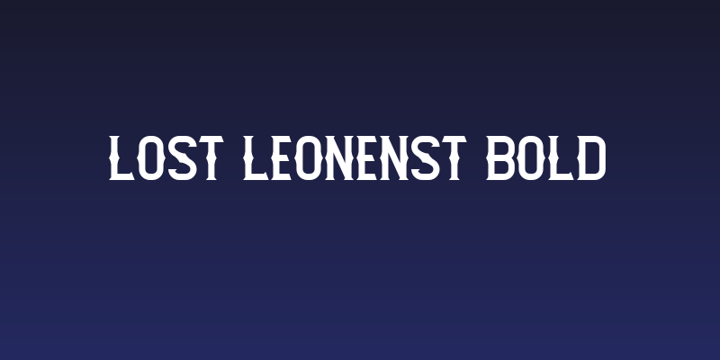 Lost Leonenst Bold Social Header