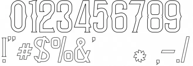 Lost-Leonest Line Font OTHER CHARS