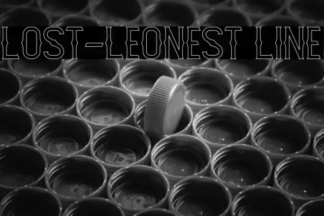 Lost-Leonest Line Font examples