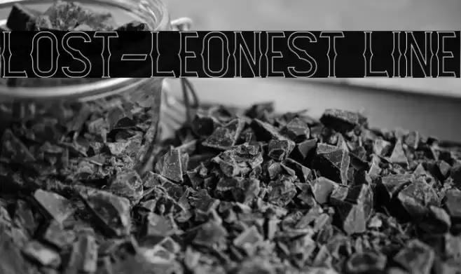 Lost-Leonest Line Font examples
