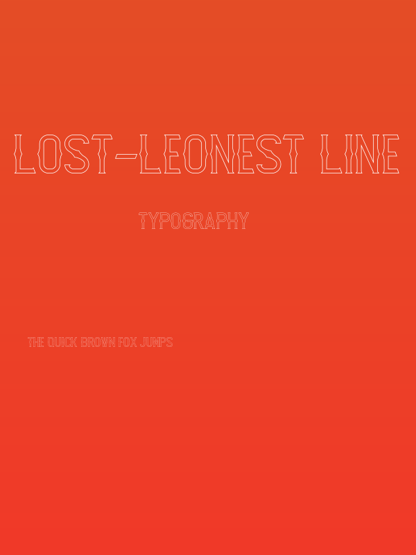 Lost-Leonest Line Poster