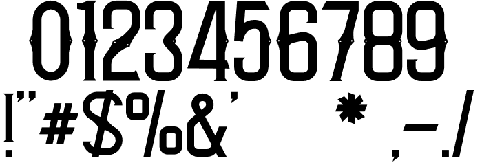 Lost Leonest Reguler Font OTHER CHARS