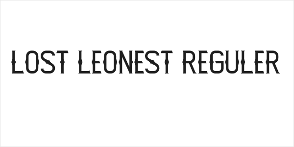 Lost Leonest Reguler Logo
