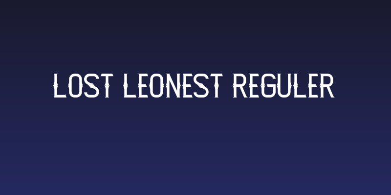 Lost Leonest Reguler Social Header