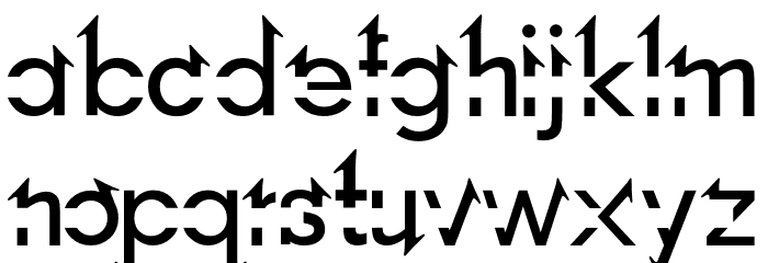 Lost Link Font LOWERCASE