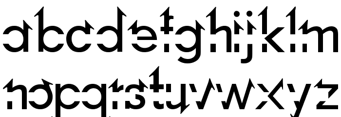 Lost Link Font LOWERCASE