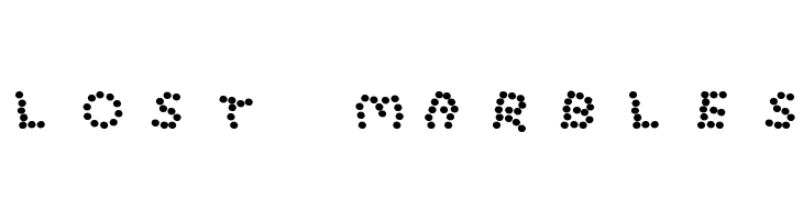 Lost Marbles  フリーフォントのダウンロード