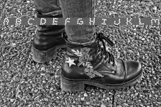 Lost Marbles Font examples