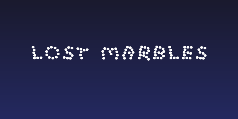 Lost Marbles Social Header