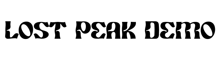 Lost Peak Demo  Descarca Fonturi Gratis