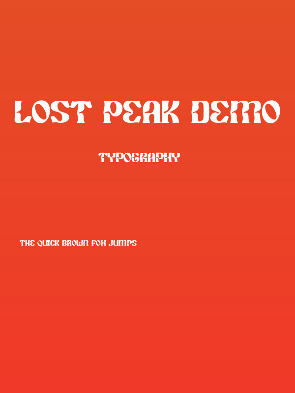 Lost Peak Demo Poster
