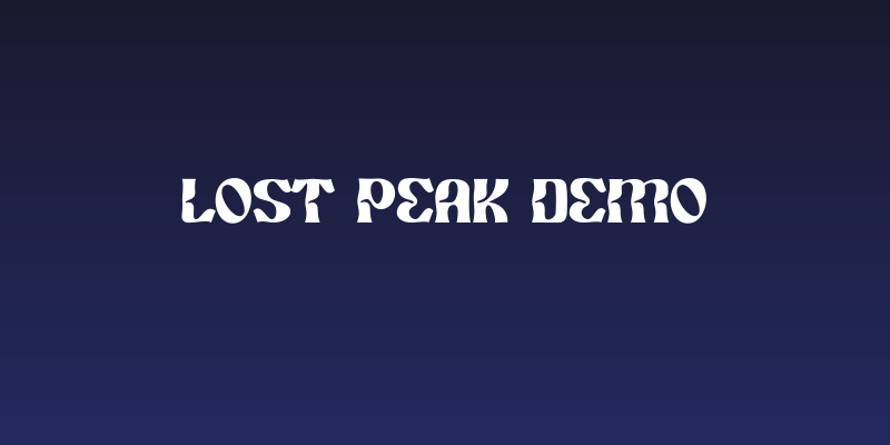 Lost Peak Demo Social Header