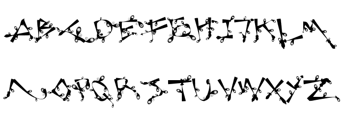 Lost Popnicasiana Font LOWERCASE