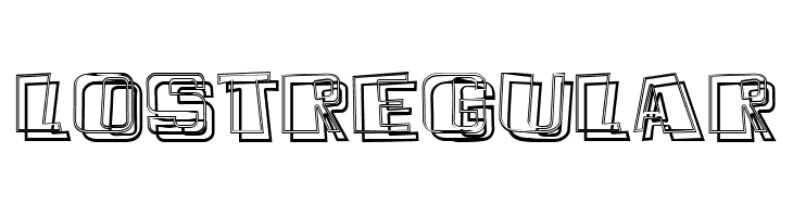 Lost Regular  font caratteri gratis