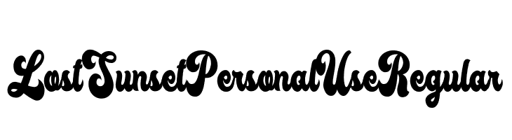 Lost Sunset Personal Use Regular  Descarca Fonturi Gratis