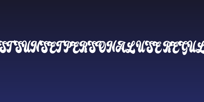 Lost Sunset Personal Use Regular Social Header