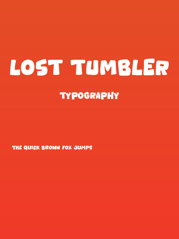 Lost Tumbler Poster