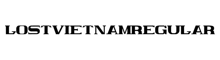 Lost Vietnam Regular Fonte