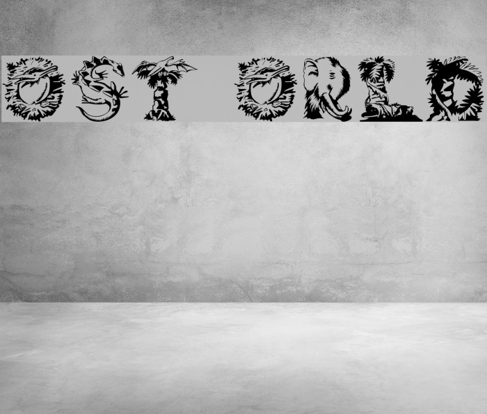 Lost World Font examples