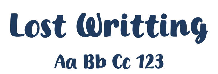 Lost Writting Font Preview