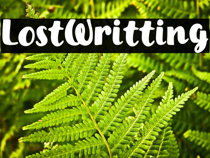 Lost Writting Example 3