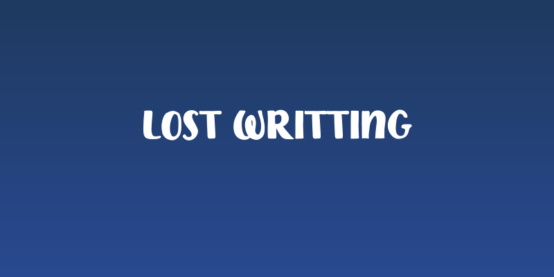 Lost Writting Social Header